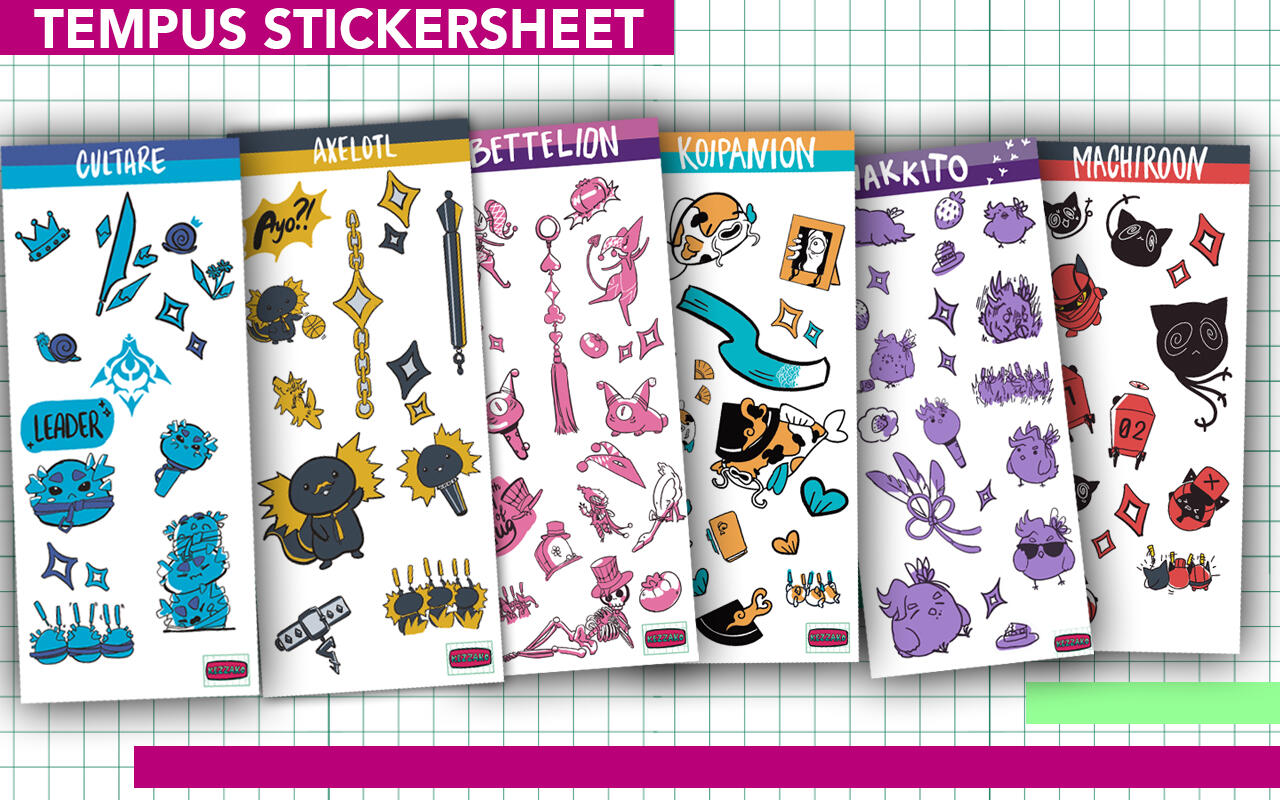 Tempus Sticker Sheet